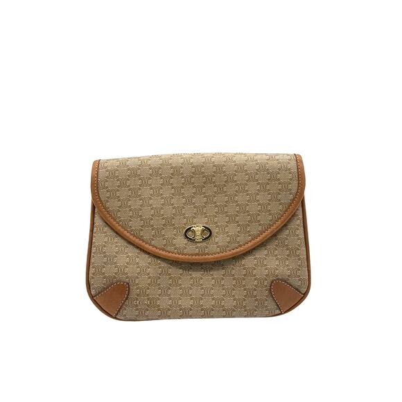 Celine Vintage Macadam Clutch or crossbody*Beautiful Vintage Piece! Lovely - Picture 1 of 14